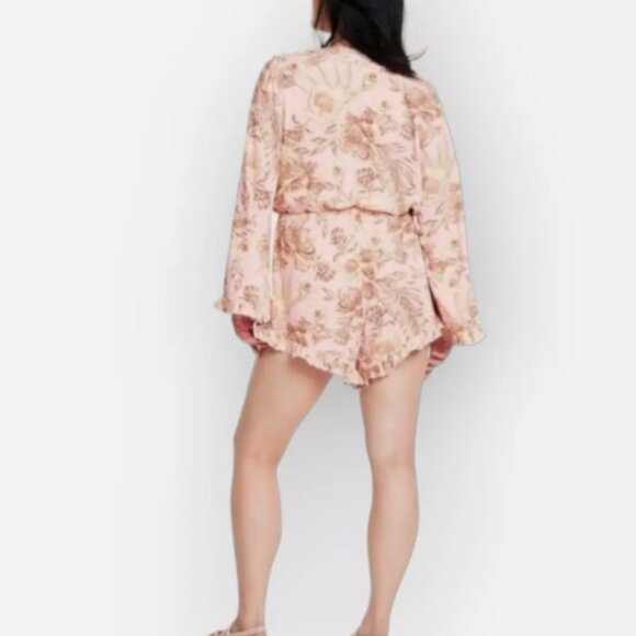 Agua Bendita Floral Pink Romper - Picture 3 of 4